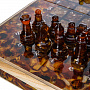 Шахматы с инкрустацией и фигурами из янтаря 32х32 см, фотография 3. Интернет-магазин ЛАВКА ПОДАРКОВ