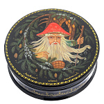 Лаковая миниатюра шкатулка "Лесовичок". Холуй
