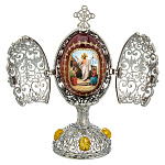 200066/РС-0739-09 Традиции ФАБЕРЖЕ Сувенир ЯЙЦО-ШКАТУЛКА РЕЗНОЕ ВОСКРЕСЕНИЕ 