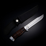 24215 Златоуст Оружие сувенирное НОЖ "Разведчик 2" в ассортименте (кожа)