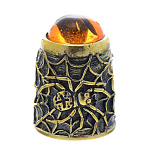 0047137/1478 Сувенир Наперсток Паук с кабошоном Сувенир (коньячный)