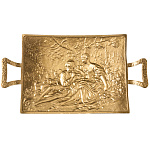 Поднос латунный "Влюбленные" 27х15 см