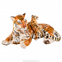 Керамическая скульптура "Тигрица с тигрятами", фотография 3. Интернет-магазин ЛАВКА ПОДАРКОВ