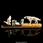 Скульптура из бивня мамонта "Сеттер на охоте" , фотография 4. Интернет-магазин ЛАВКА ПОДАРКОВ