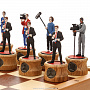 Шахматы деревянные "Репортеры", фотография 2. Интернет-магазин ЛАВКА ПОДАРКОВ