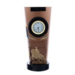 0056246/9*8*20см Обсидиан Бронза Часы "Медный всадник"