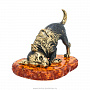 Статуэтка с янтарем "Собака Игруля", фотография 2. Интернет-магазин ЛАВКА ПОДАРКОВ
