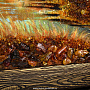 Картина янтарная "Дома у воды" 60х80 см, фотография 3. Интернет-магазин ЛАВКА ПОДАРКОВ