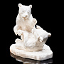Скульптура из бивня мамонта "Играющие медвежата", фотография 2. Интернет-магазин ЛАВКА ПОДАРКОВ