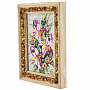 Панно в янтарной раме "Букет цветов" 12,5х16,5 см, фотография 1. Интернет-магазин ЛАВКА ПОДАРКОВ