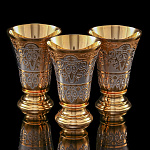 5400 Златоуст Набор Подарочный 3 фигурные рюмки