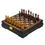 Шахматы с инкрустацией и фигурами из янтаря 30х30 см, фотография 17. Интернет-магазин ЛАВКА ПОДАРКОВ