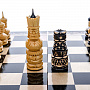 Шахматы деревянные с резными фигурами 50х50 см, фотография 3. Интернет-магазин ЛАВКА ПОДАРКОВ