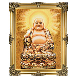 Картина янтарная "Будда" 60х80 см