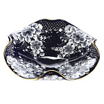 /коб-цвет Гжель Конфетница  "Полянка"  в кобальте и цвете Авт. Алехин С.С. 