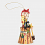 Колокольчик фарфоровый "Баба Яга в ступе", фотография 2. Интернет-магазин ЛАВКА ПОДАРКОВ