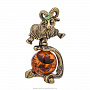 Статуэтка из бронзы с янтарем "Знаки зодиака. Овен", фотография 1. Интернет-магазин ЛАВКА ПОДАРКОВ