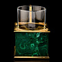 Подстаканник "Геометрия". Малахит, фотография 2. Интернет-магазин ЛАВКА ПОДАРКОВ