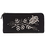 Очечник "Атласная роза". Черный с вышивкой, фотография 2. Интернет-магазин ЛАВКА ПОДАРКОВ