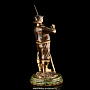 Бронзовая статуэтка "Рыбак со спинингом", фотография 5. Интернет-магазин ЛАВКА ПОДАРКОВ