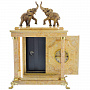 Часы-сейф "Слоны". Бежевый мрамор, фотография 6. Интернет-магазин ЛАВКА ПОДАРКОВ