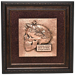 0029503  Гальванопластика Панно "Суета сует" 46х46см