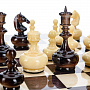 Шахматный ларец с янтарными фигурами 37х37 см, фотография 9. Интернет-магазин ЛАВКА ПОДАРКОВ