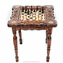 Шахматный стол с янтарными фигурами, фотография 1. Интернет-магазин ЛАВКА ПОДАРКОВ