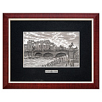 /25*32/СЕРЕБРЕНИЕ Офорт черно-белый " Санкт-Петербург"