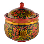 Супница "Клубника". Хохлома