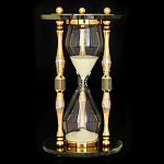 0021566/тигр/ЛТ Златоуст ЧАСЫ ПЕСОЧНЫЕ Нефрит П/У SUV-2935