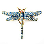 -0717 Традиции ФАБЕРЖЕ  Брошь "СТРЕКОЗА"