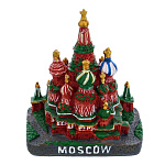 0072063 Сувенир  Скульптура Храм Василия Блаженного 7,5*6,5* 9 см