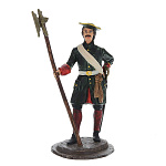 0042659-цвет Ол.миниатюра Серия Петровская эпоха"Преображенец с алебардой"арт.1143