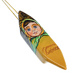 -АЛЕНКА  Сувенир НОВОГОДНЯЯ ИГРУШКА "КОНФЕТА" (фарфор)  2*3*11,5см