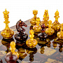 Шахматы-шашки с инкрустацией из янтаря "Статус", фотография 10. Интернет-магазин ЛАВКА ПОДАРКОВ