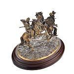 0044178 Бронза Миниатюра "Поединок Пересвета с Челубеем" литье