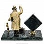 Настольные часы из бронзы и камня "Подарок доктору", фотография 4. Интернет-магазин ЛАВКА ПОДАРКОВ