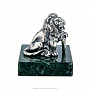 Статуэтка на подставке из змеевика "Лев". Серебро 925*, фотография 2. Интернет-магазин ЛАВКА ПОДАРКОВ