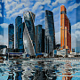 Картина "Москва-Сити днем" 90х60 см, фотография 2. Интернет-магазин ЛАВКА ПОДАРКОВ