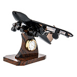 0012629  Нат камень Модель техники "Грузовой самолет" СМ-004,СМ-003 обсидиан