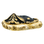 0047400/333 Сувенир Собака бассет спящий Сувенир (белый)