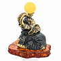 Статуэтка с янтарем "Слон с шаром", фотография 1. Интернет-магазин ЛАВКА ПОДАРКОВ