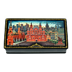0074672 Лаковая миниатюра Шкатулка "Москва"15*08 см 6,482