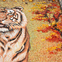 Картина янтарная "Тигр в лесу" 60х40 см, фотография 3. Интернет-магазин ЛАВКА ПОДАРКОВ