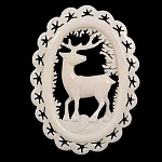 0011292/олень большой БРОШЬ "Фауна " в ассортименте 5,5*3,5см