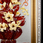 Картина янтарная "Ваза с лилиями", фотография 3. Интернет-магазин ЛАВКА ПОДАРКОВ