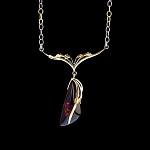 823955/10,97г  Серебро 925* ПОДВЕСКА  вст Янтарь р/п