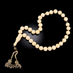 /Л967 Изделия из кости ЧЕТКИ мусульманские большие Старинные реставр Бивень мамонта Серебро