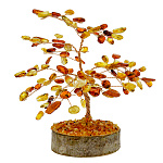 0061966-НП/13*17см 126камней Символ благополучия Янтарное ДЕНЕЖНОЕ ДЕРЕВО 